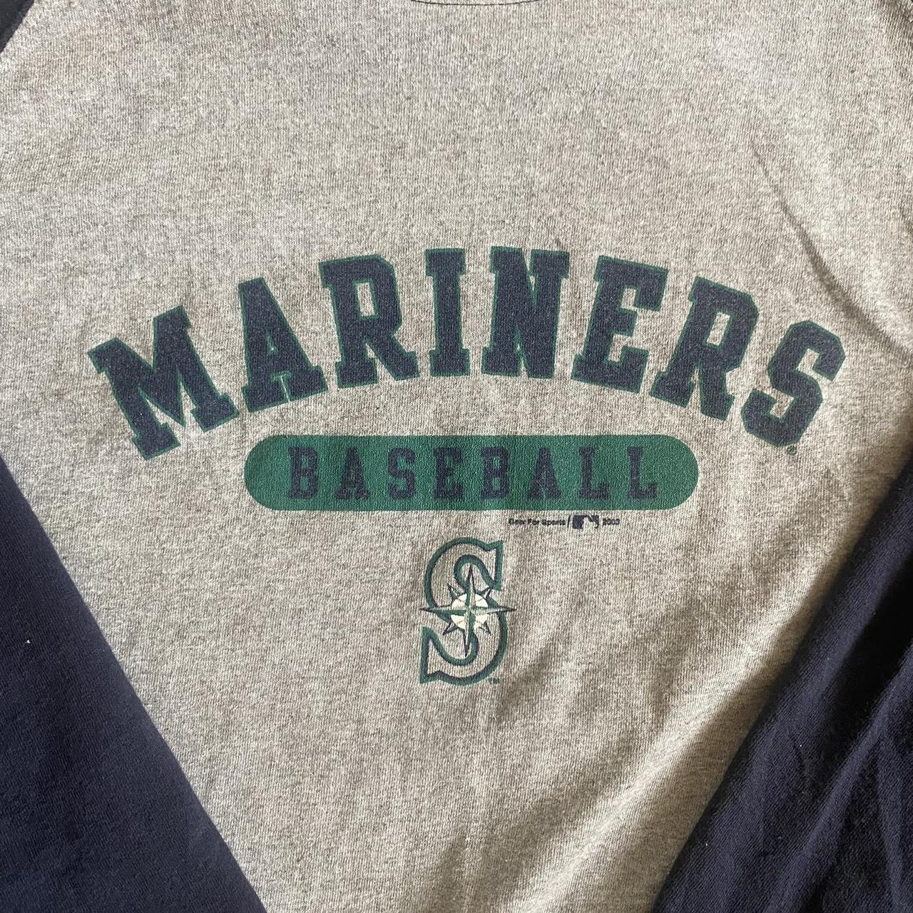 Vintage Seattle Mariners 3/4 Sleeve Baseball - Depop