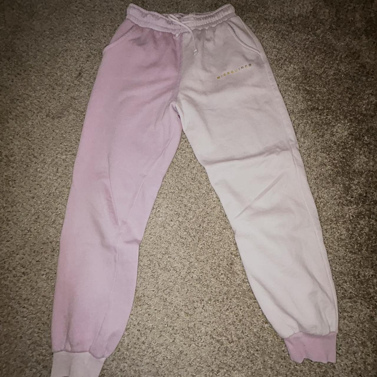 Missguided colour best sale block joggers