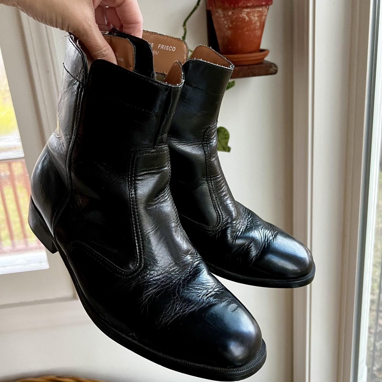 mens vintage black boots
