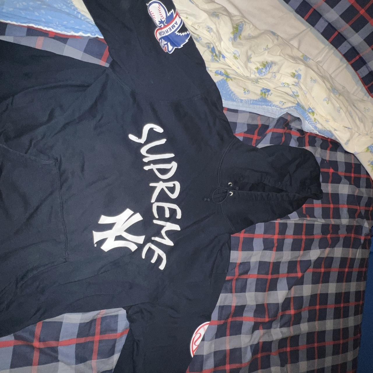 Supreme X 47' Brand X New York Yankees Hoodie worn a... - Depop