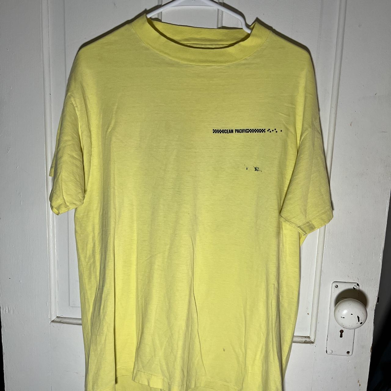 Ocean Pacific Men's Yellow T-shirt | Depop