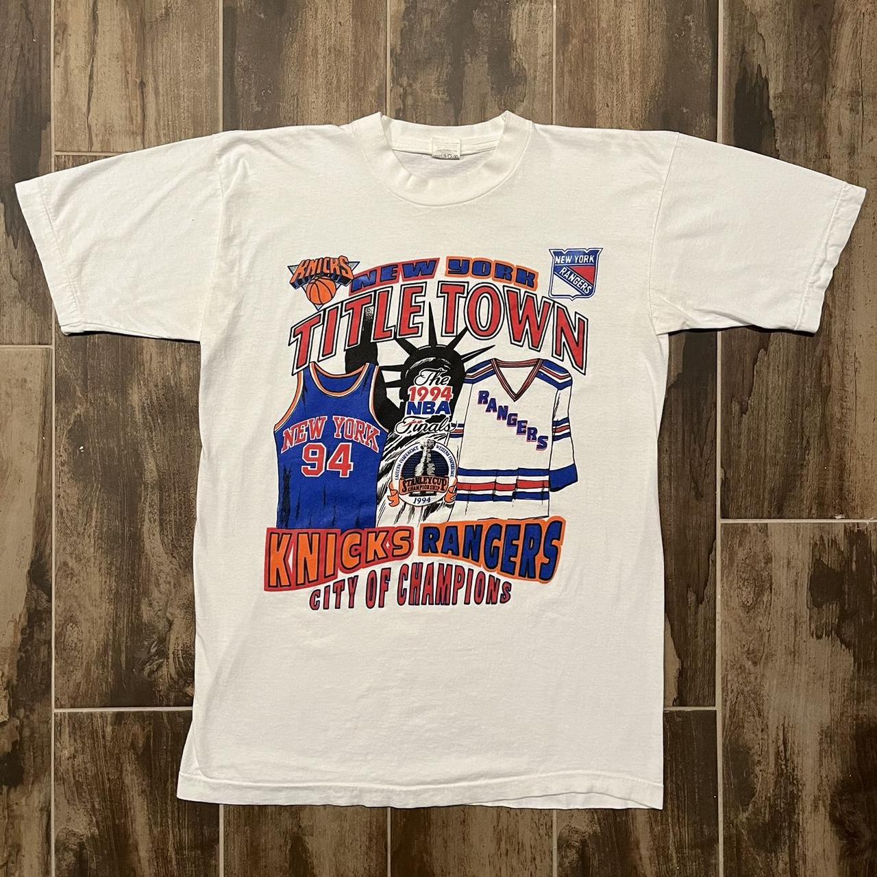 94' NY Rangers Stanley Cup T-Shirt (Single Stitch) 
