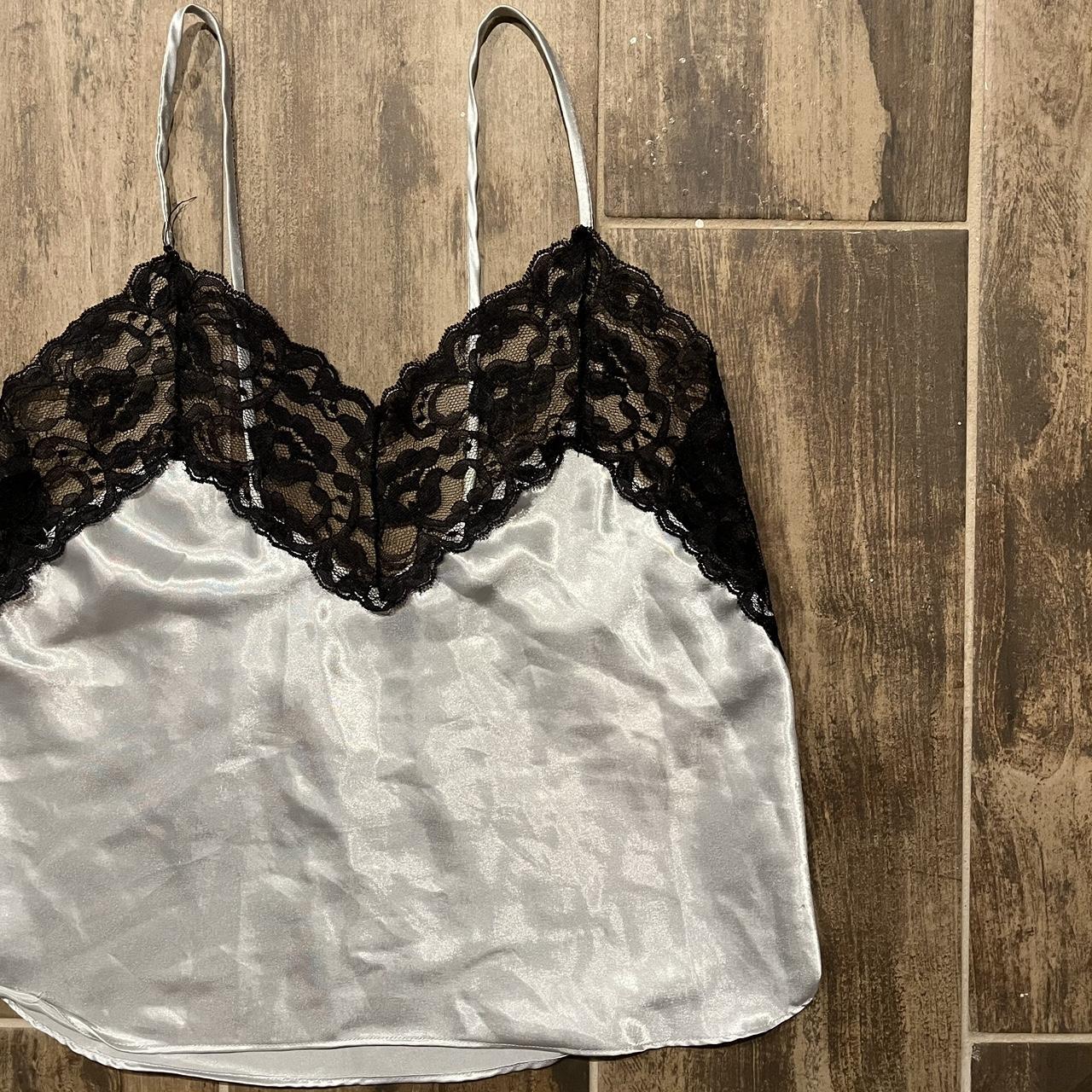 80s WHITE LACE CAMI TOP