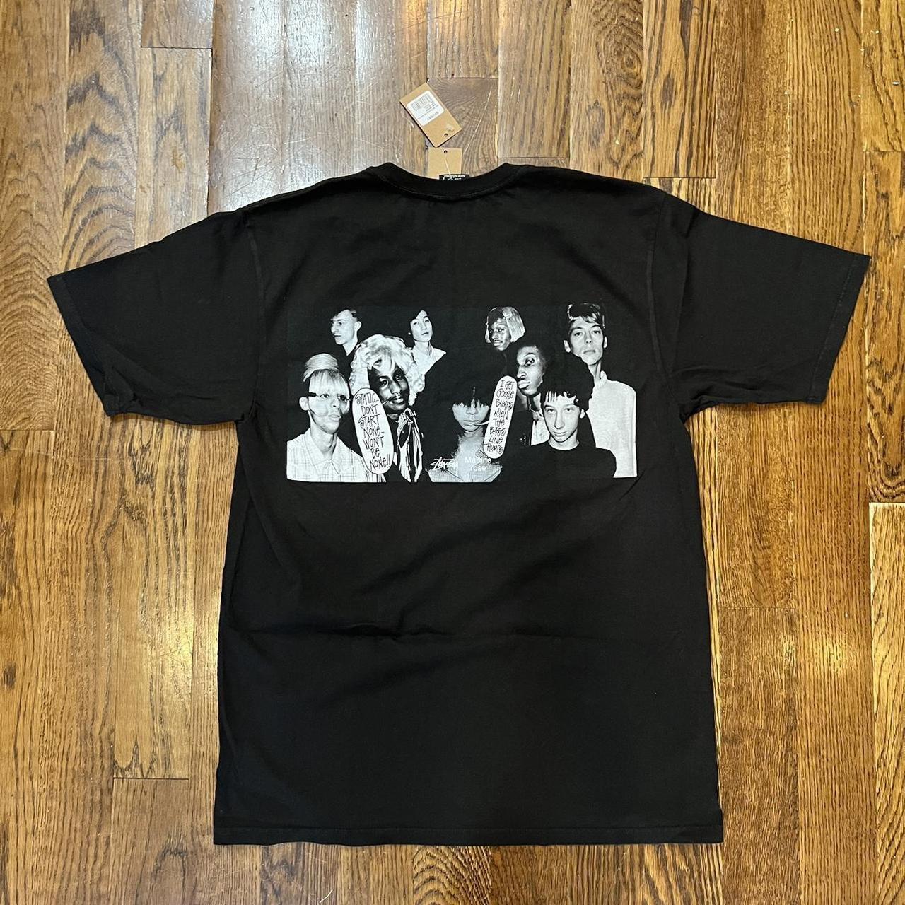 Tシャツ・カットソー Stussy x Martine Rose Collage Pigment Dyed T-Shirt Black Stussy x Martine Rose Collage T-Shirt. Size Medium. | Depop