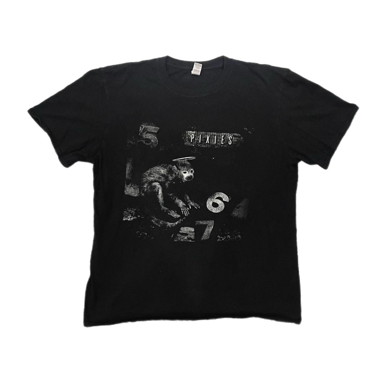 Black Pixies band merch monkey graphic oversized... - Depop