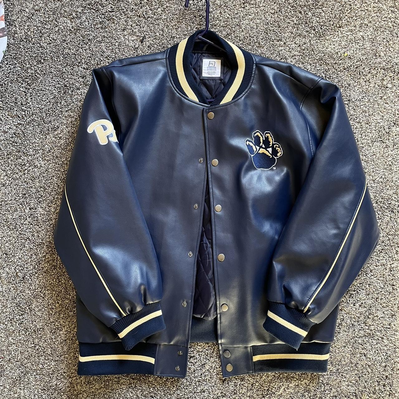 Men's Blue and Gold Jacket | Depop