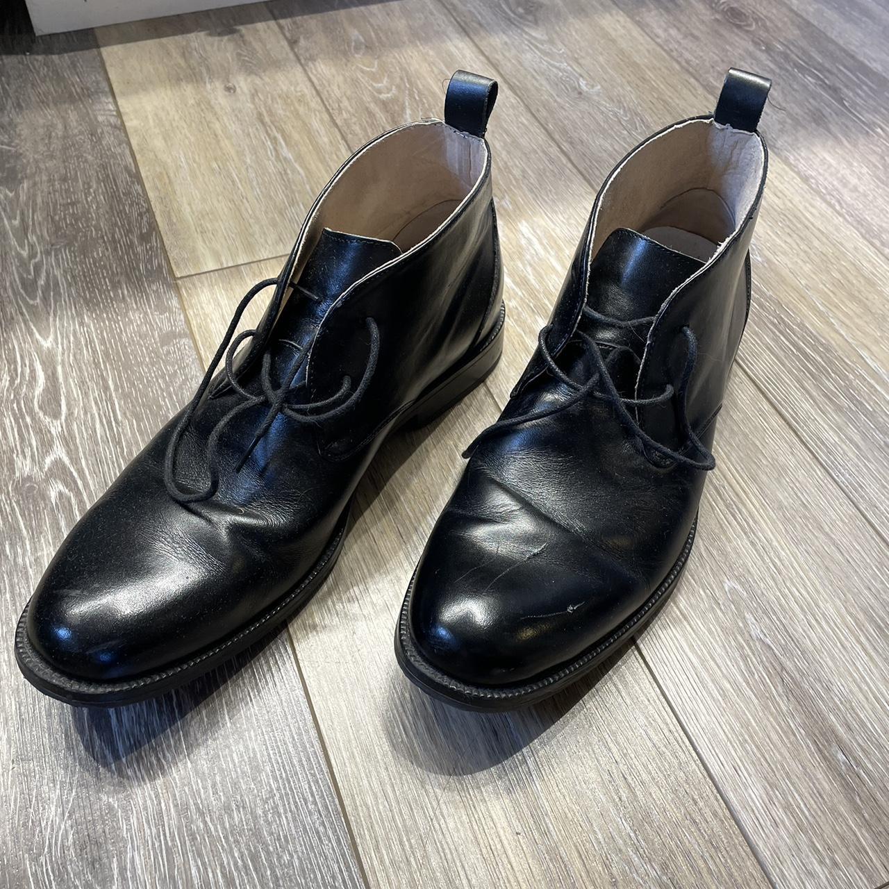 G.H. BASS & CO. BLACK BOOTS -Fairly worn -small... - Depop