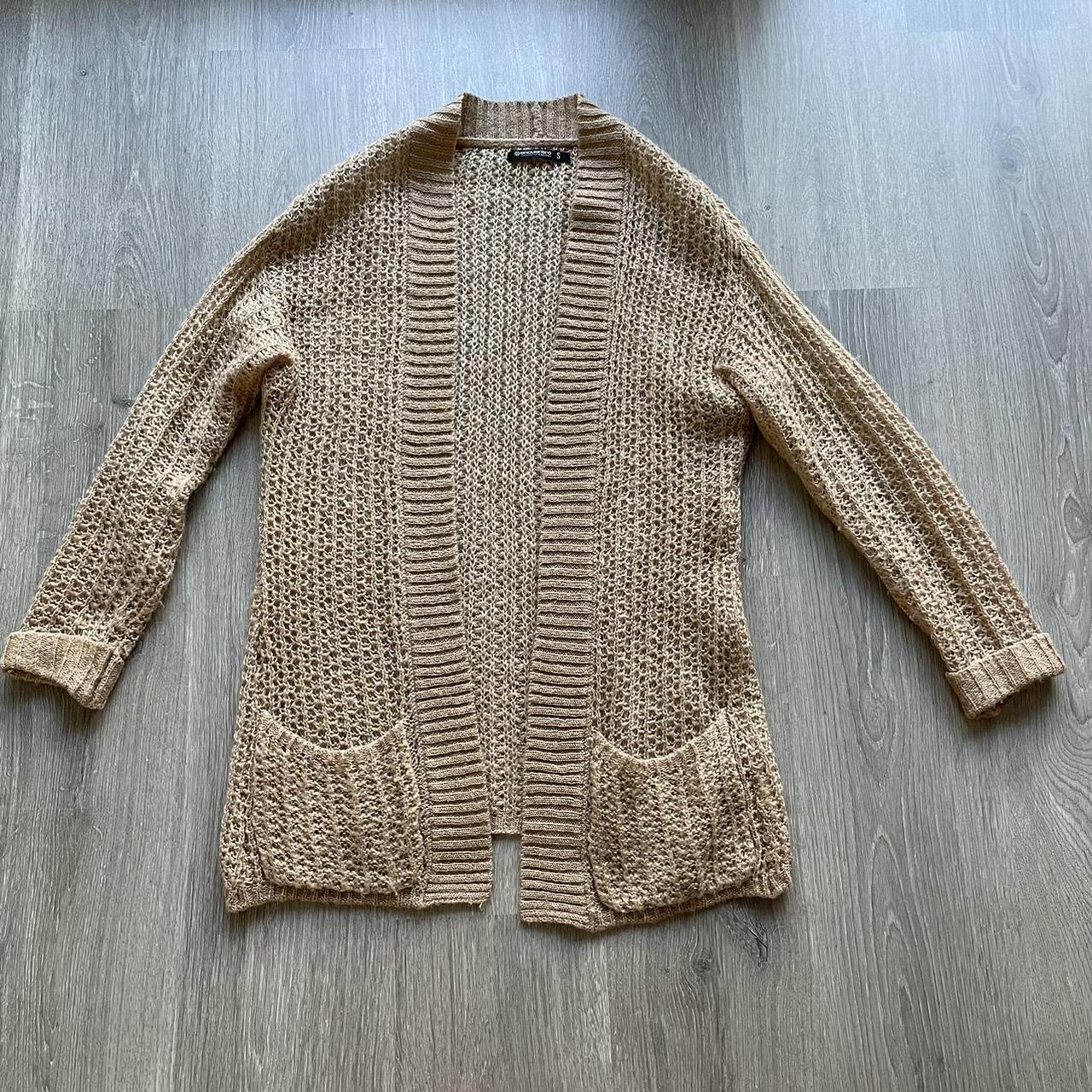 Women's Gold Cardigan Depop