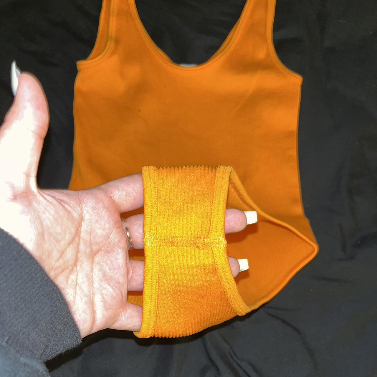 Orange Seamless Bodysuit