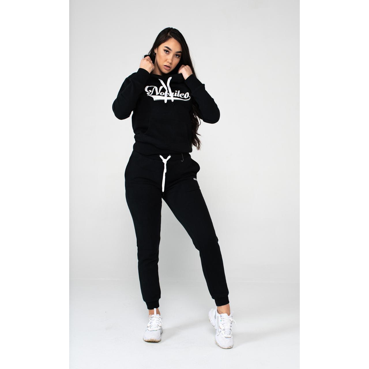 Nobailco Women's Script Hoodie Black, PreShrunk,... Depop