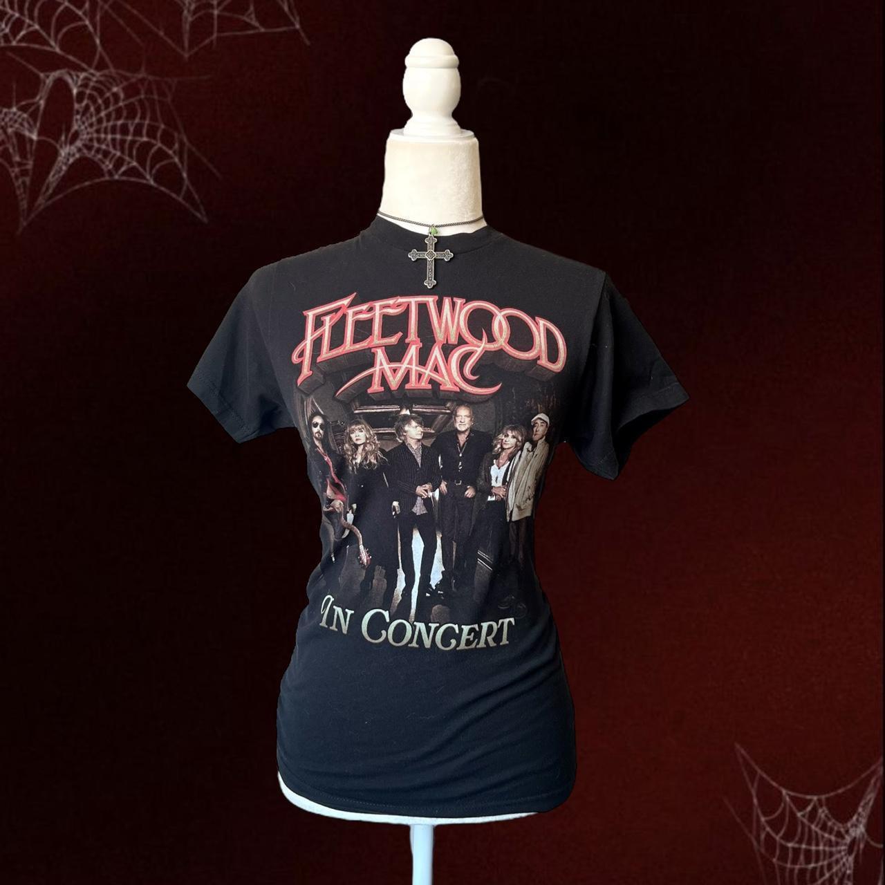 fleetwood mac band tee size xs/small. cinched in... Depop