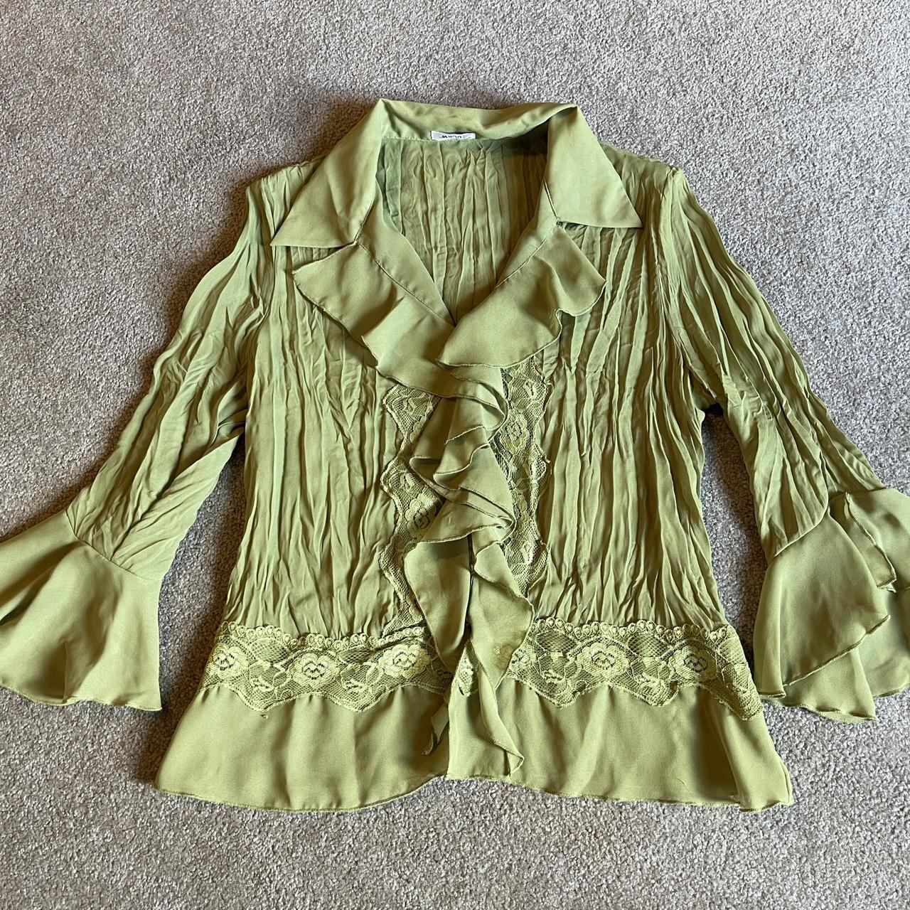 Women's Green Blouse | Depop