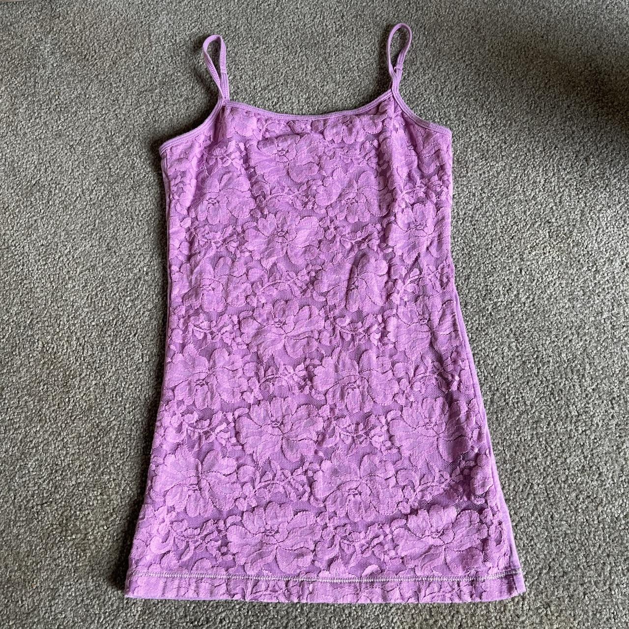 Aeropostale Women's Pink and Purple Vest | Depop