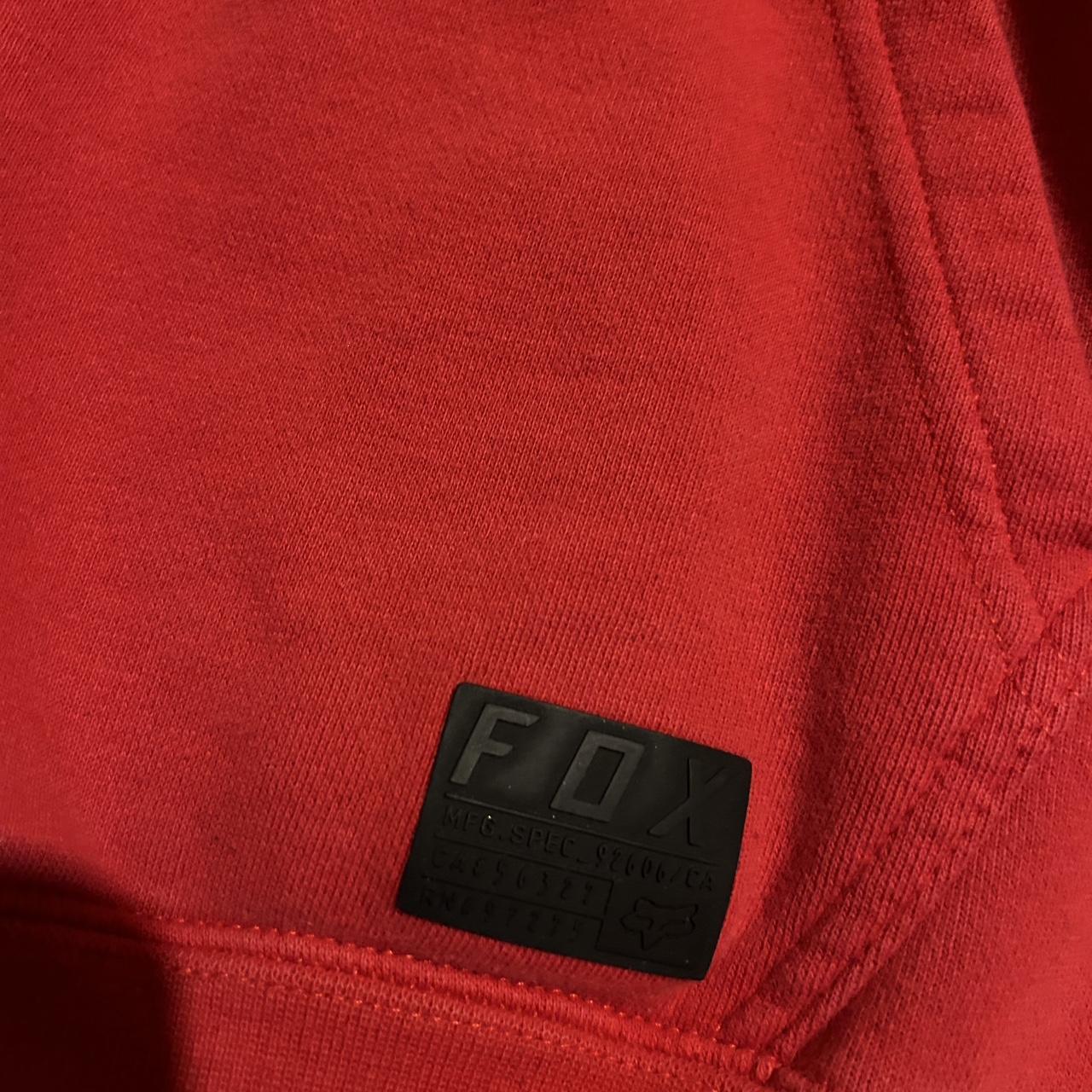 Super cute red Fox racing hoodie, fits like a... - Depop