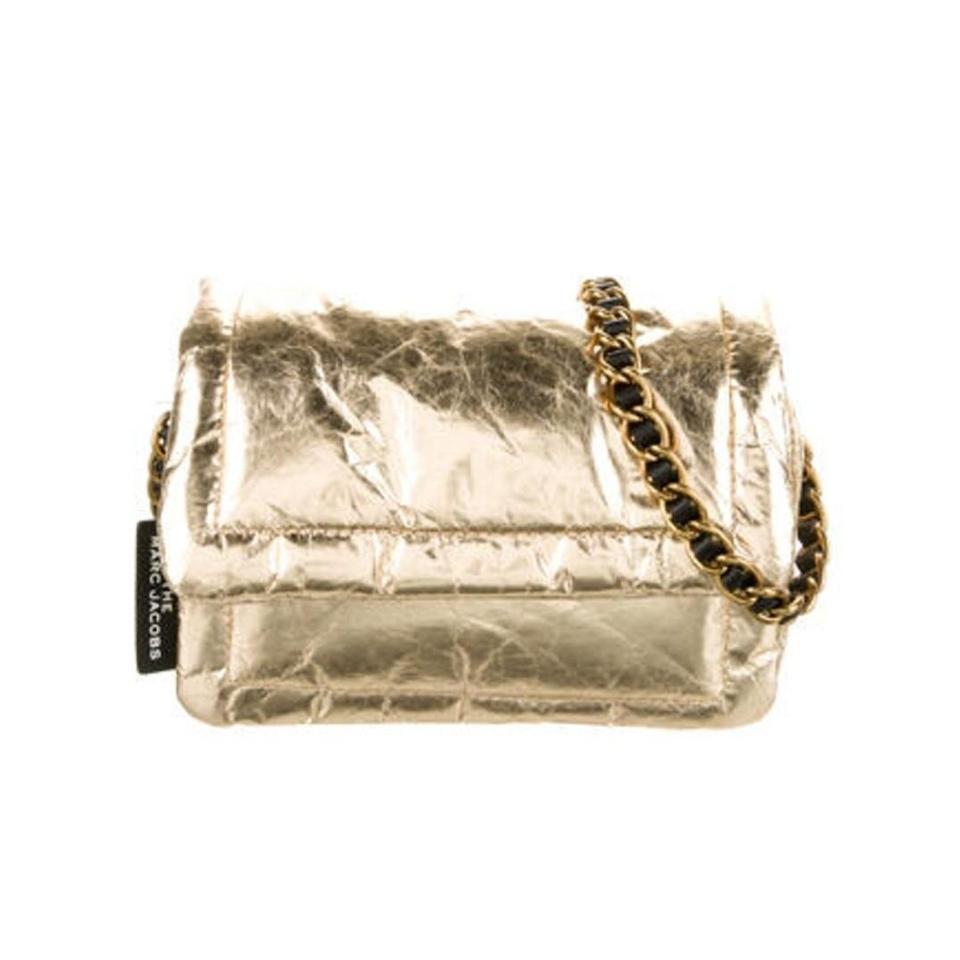 Marc jacobs metallic lamb skin pillow bag Statement - Depop