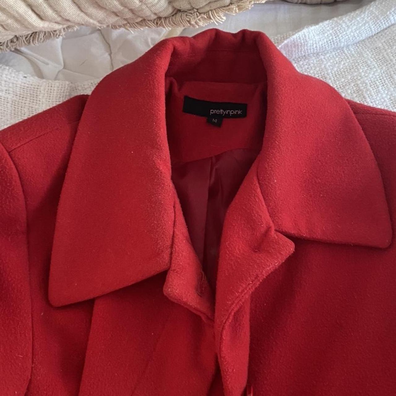 Women's Red Coat Depop
