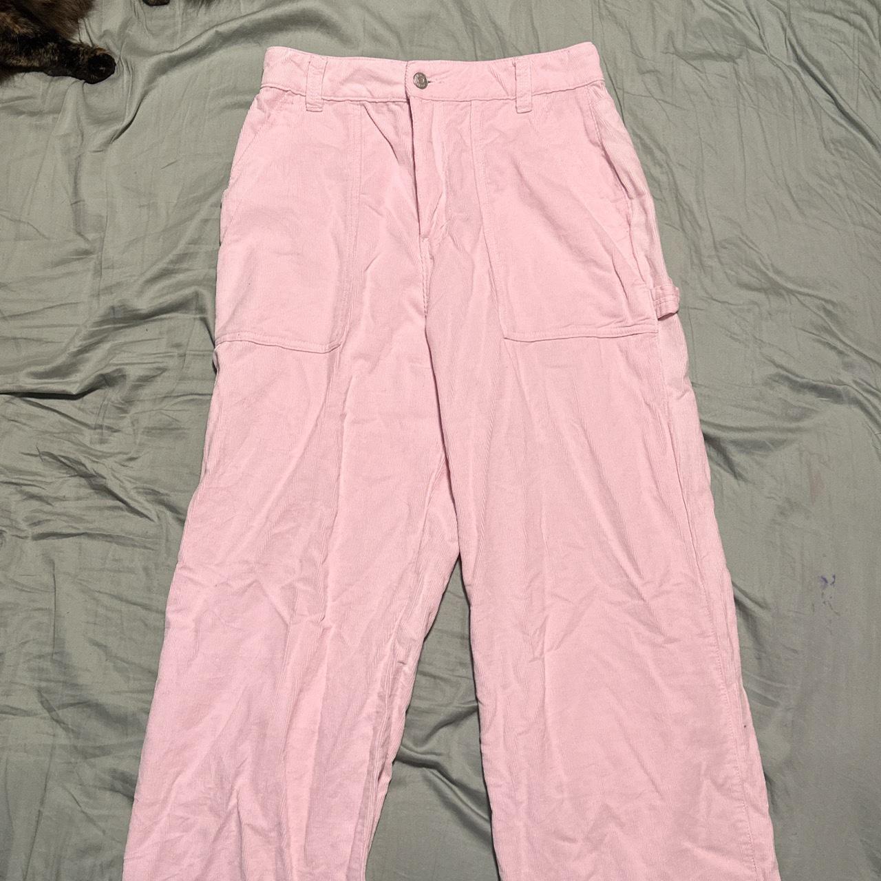 pink corduroy glassons pants circa 2018, well worn... - Depop