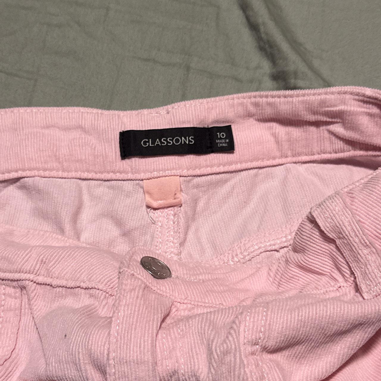 pink corduroy glassons pants circa 2018, well worn... Depop