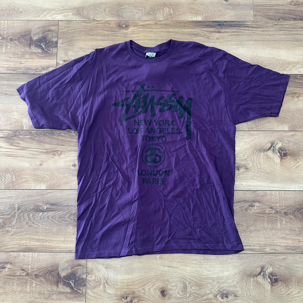 Brand New Stussy Paris Exclusive Tee Forest Green | Depop