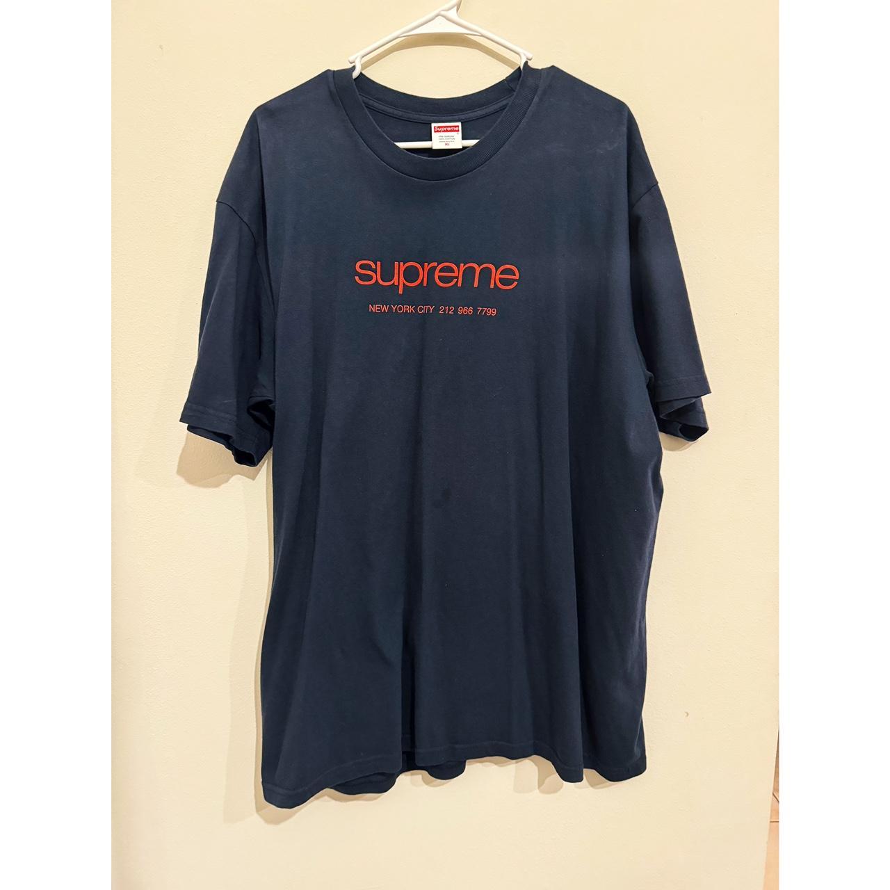 Supreme Shop Tee Sz XL (Navy) Season SS20, This tee...