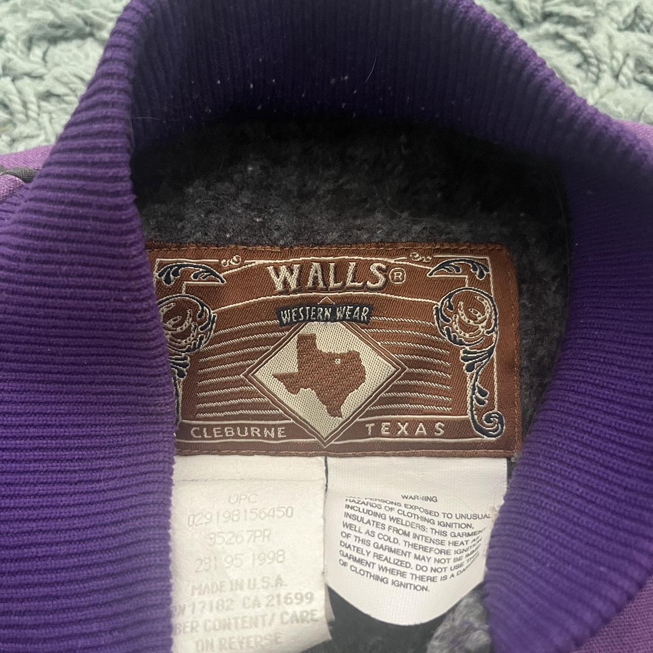 Cool Purple Vintage Jacket Walls Western Wear Depop