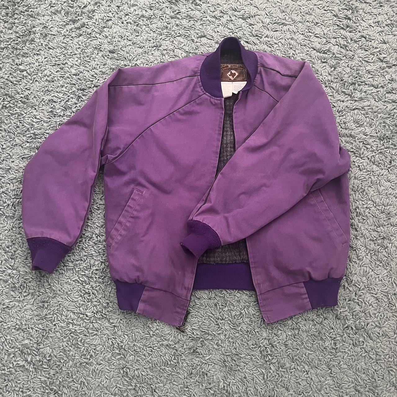 Cool purple vintage jacket. Walls western wear... - Depop