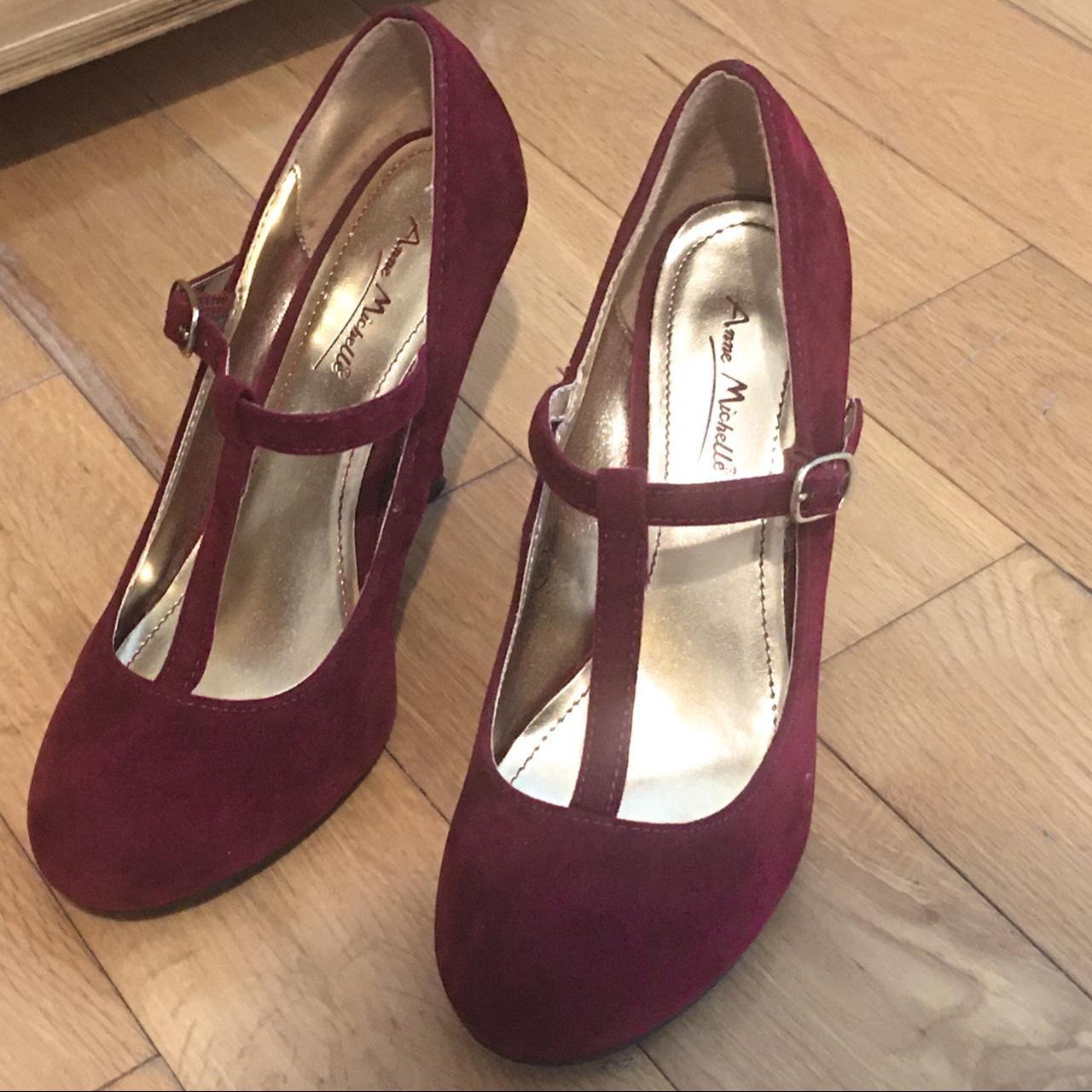 Women's Red and Burgundy Footwear | Depop