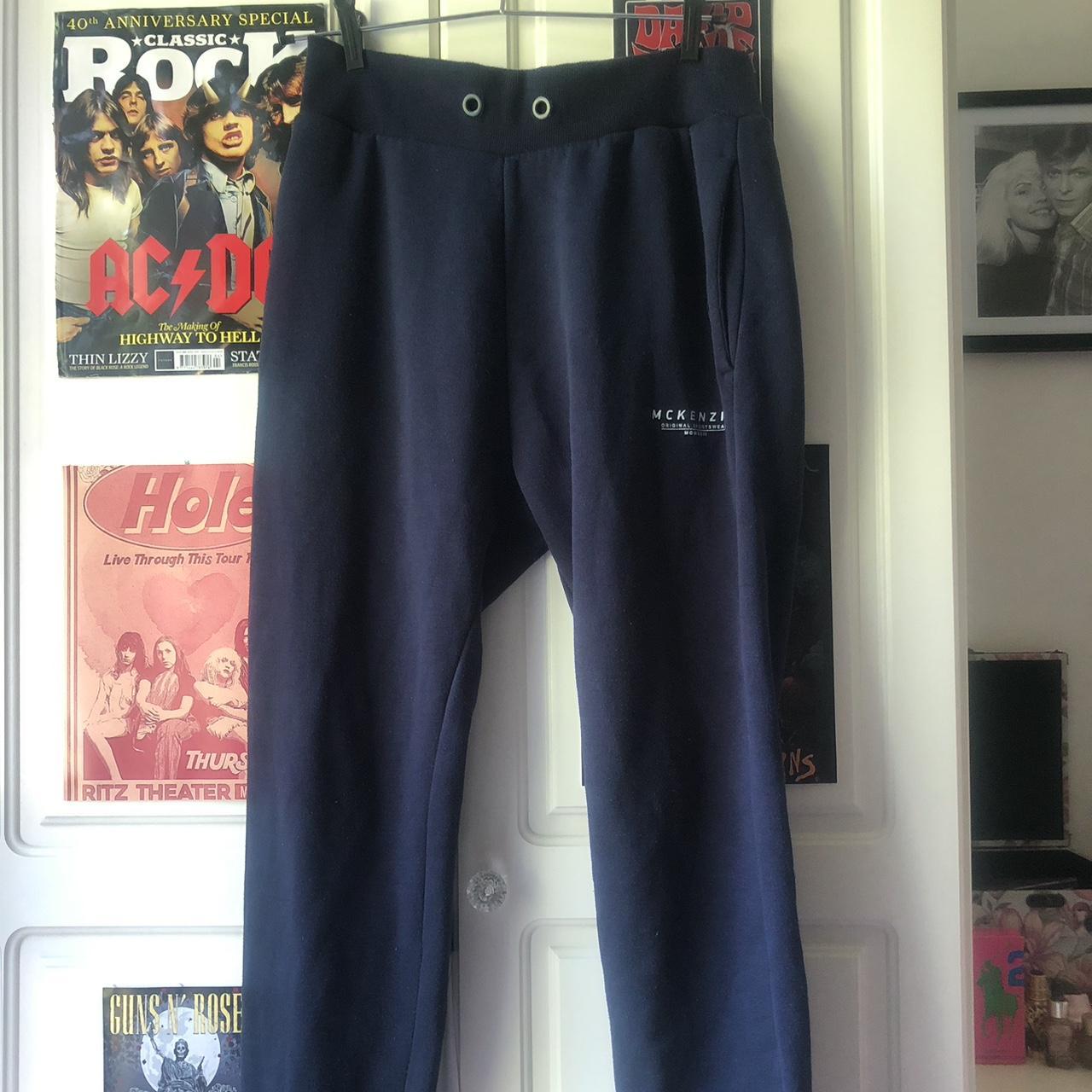 mckenzie mens navy tracksuit bottoms missing... Depop