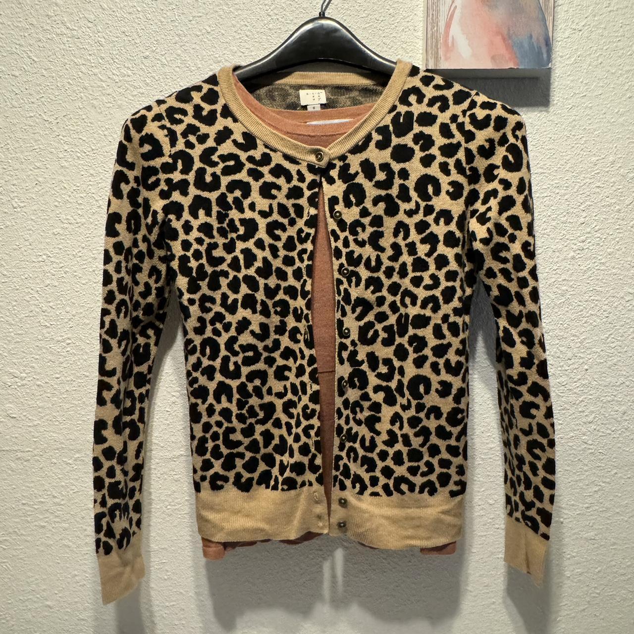 Leopard cardigan outlet target