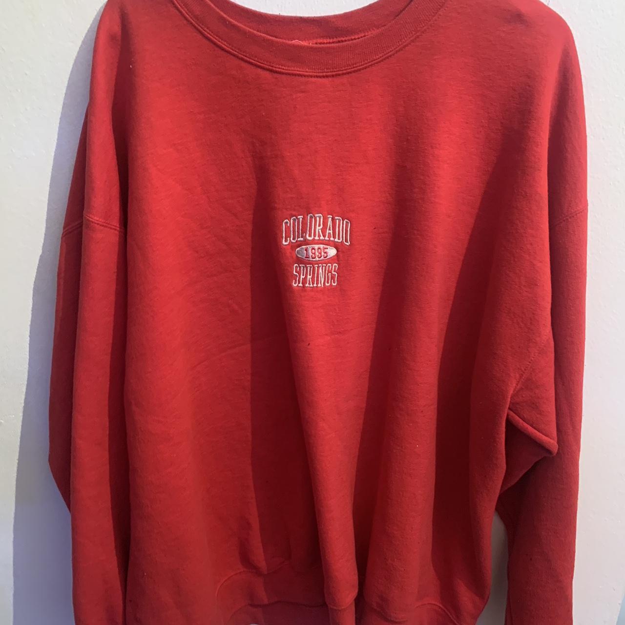 Urban Outfitters red Colorado springs sweatshirt... - Depop