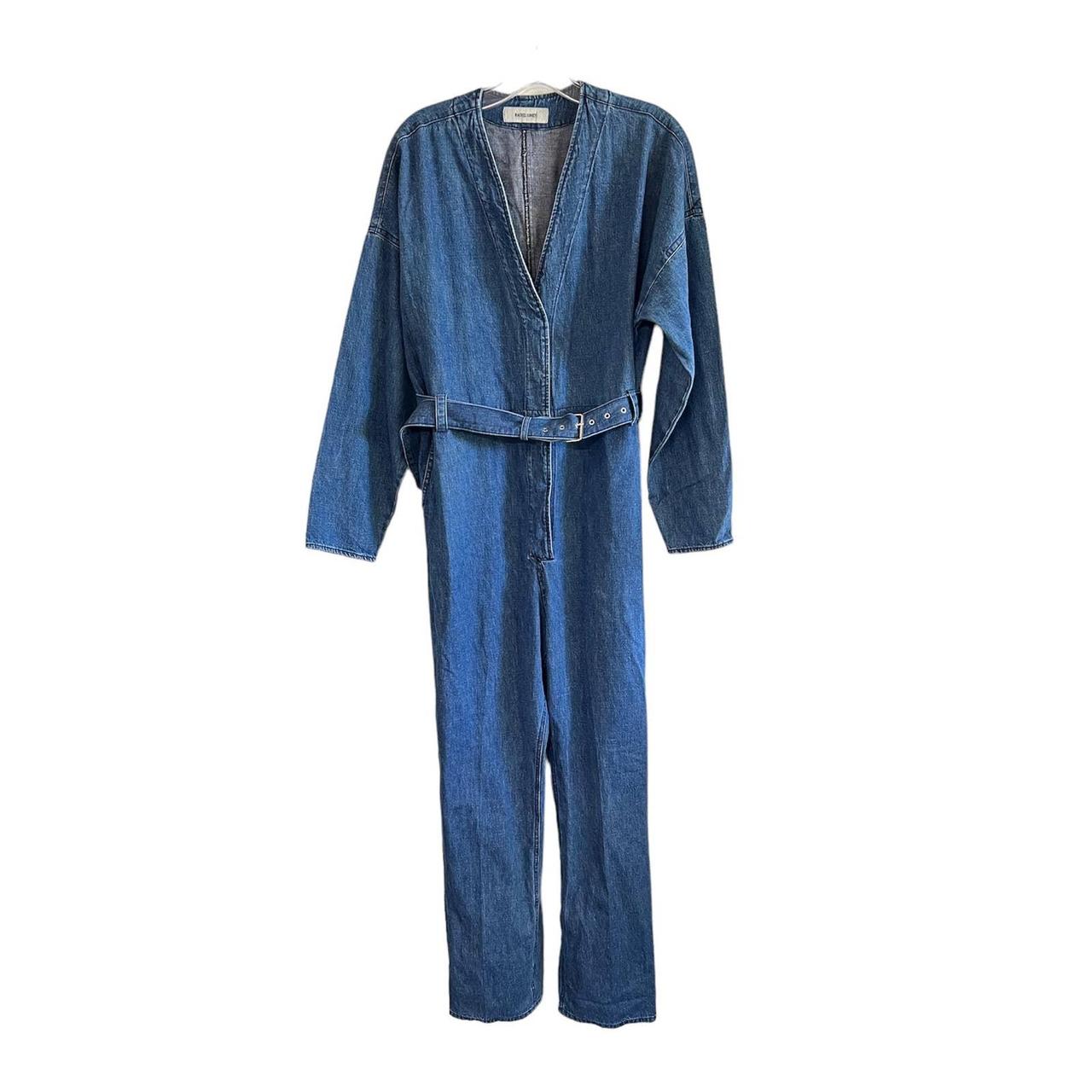 Rachel Comey Women's Blue and Blue Jumpsuit | Depop
