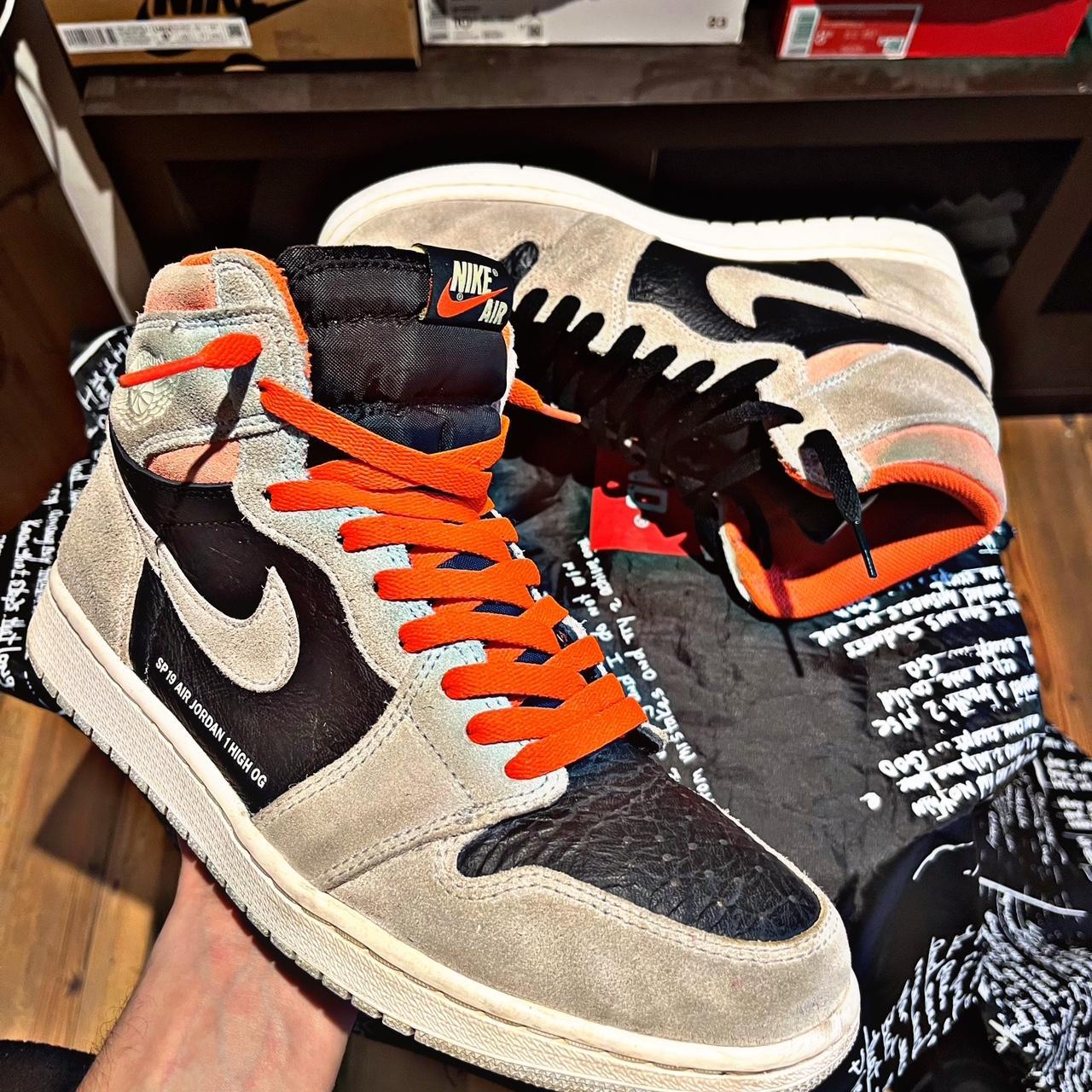 🧡• Air Jordan 1 retro high OG hyper crimson... - Depop