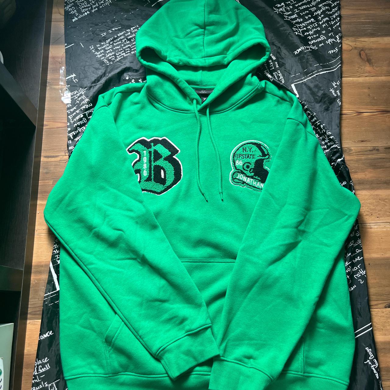 H M Snake green hoodie New never used Depop