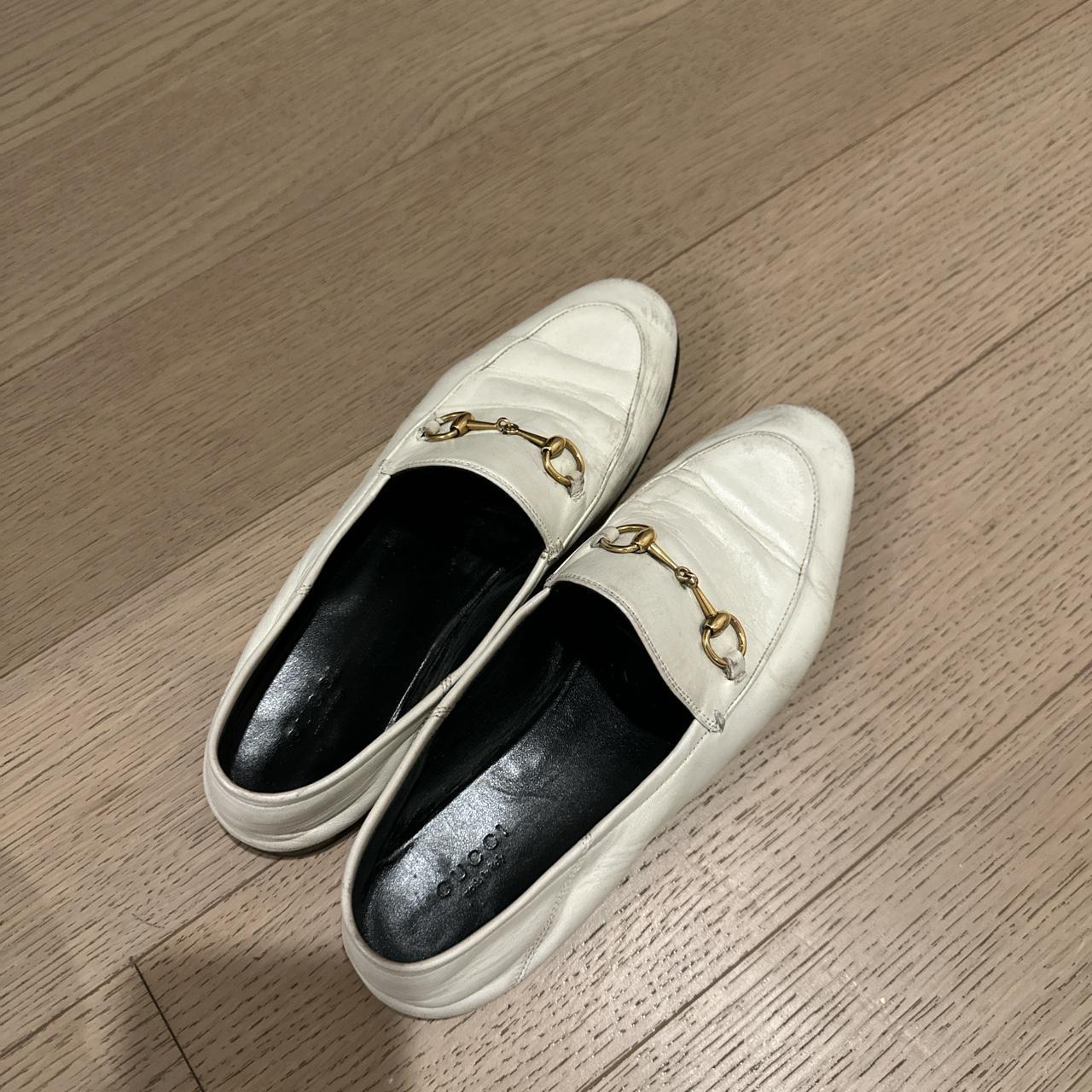 Resoled Gucci white loafers. Size 39 Gucci Depop