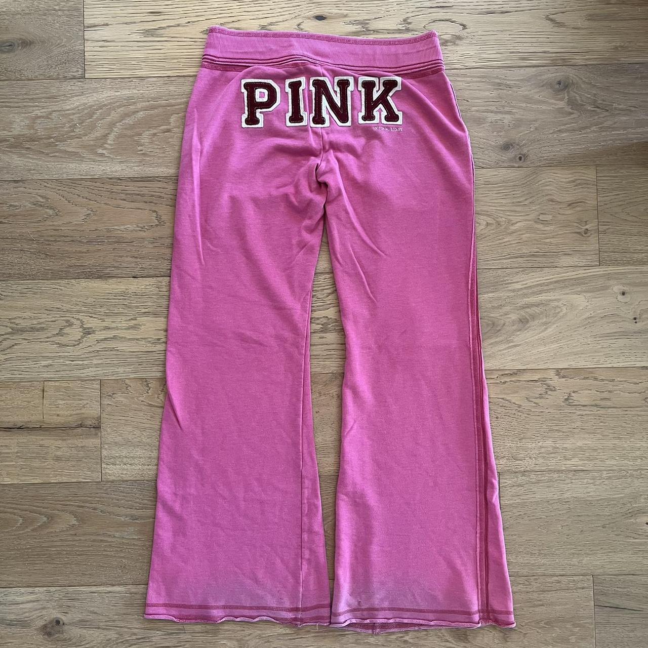 Y2K VS PINK low rise sweatpants 30.5” inseam 32”... - Depop