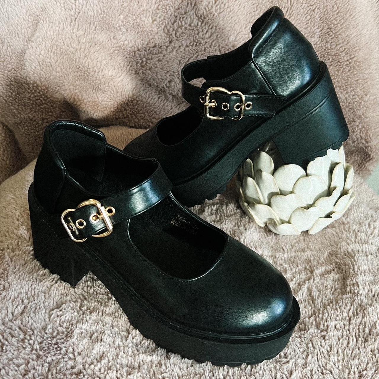 Chunky Platform Mary Janes New without tags/box UK... - Depop