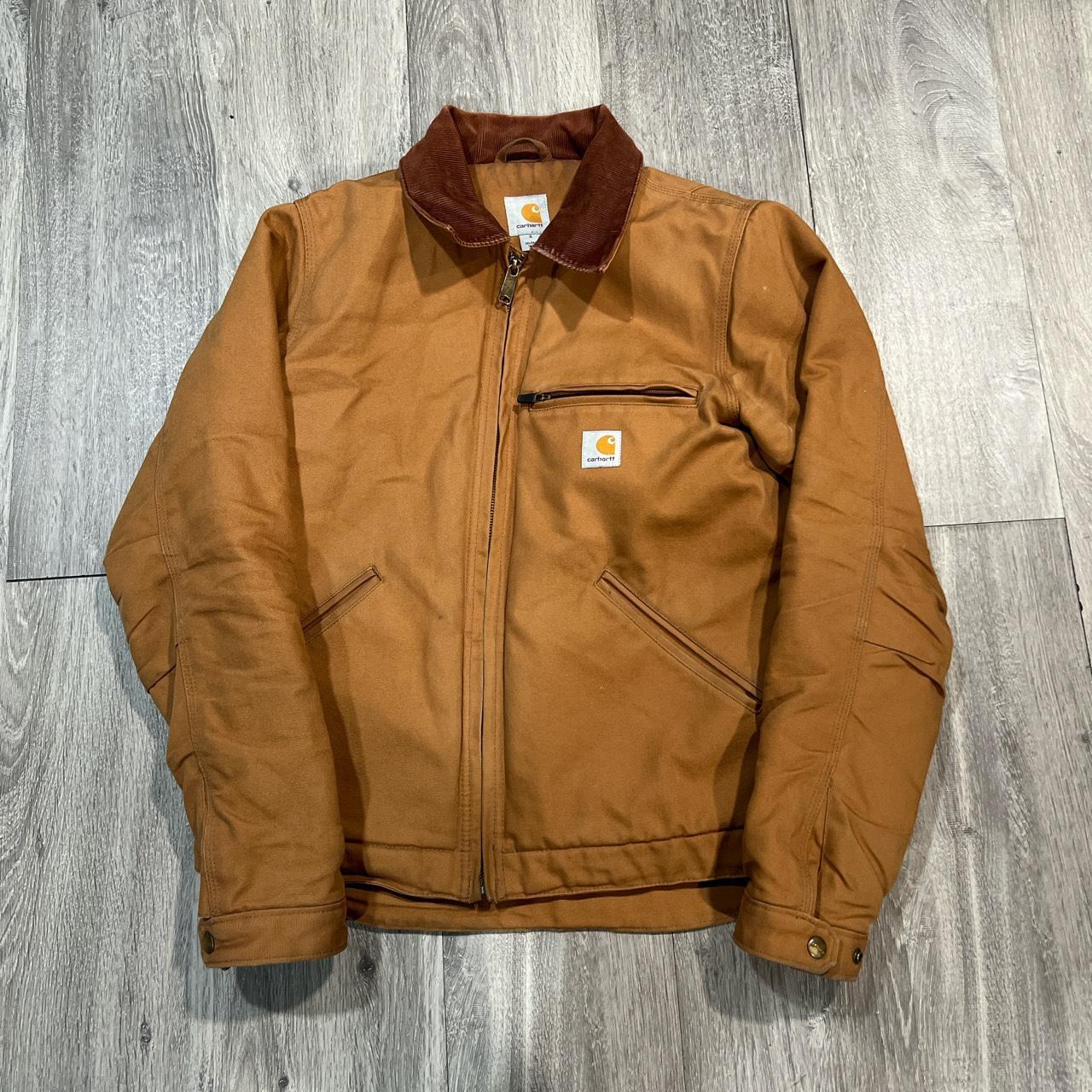 Carhartt jacket SIZE SMALL Weird stain on the... - Depop