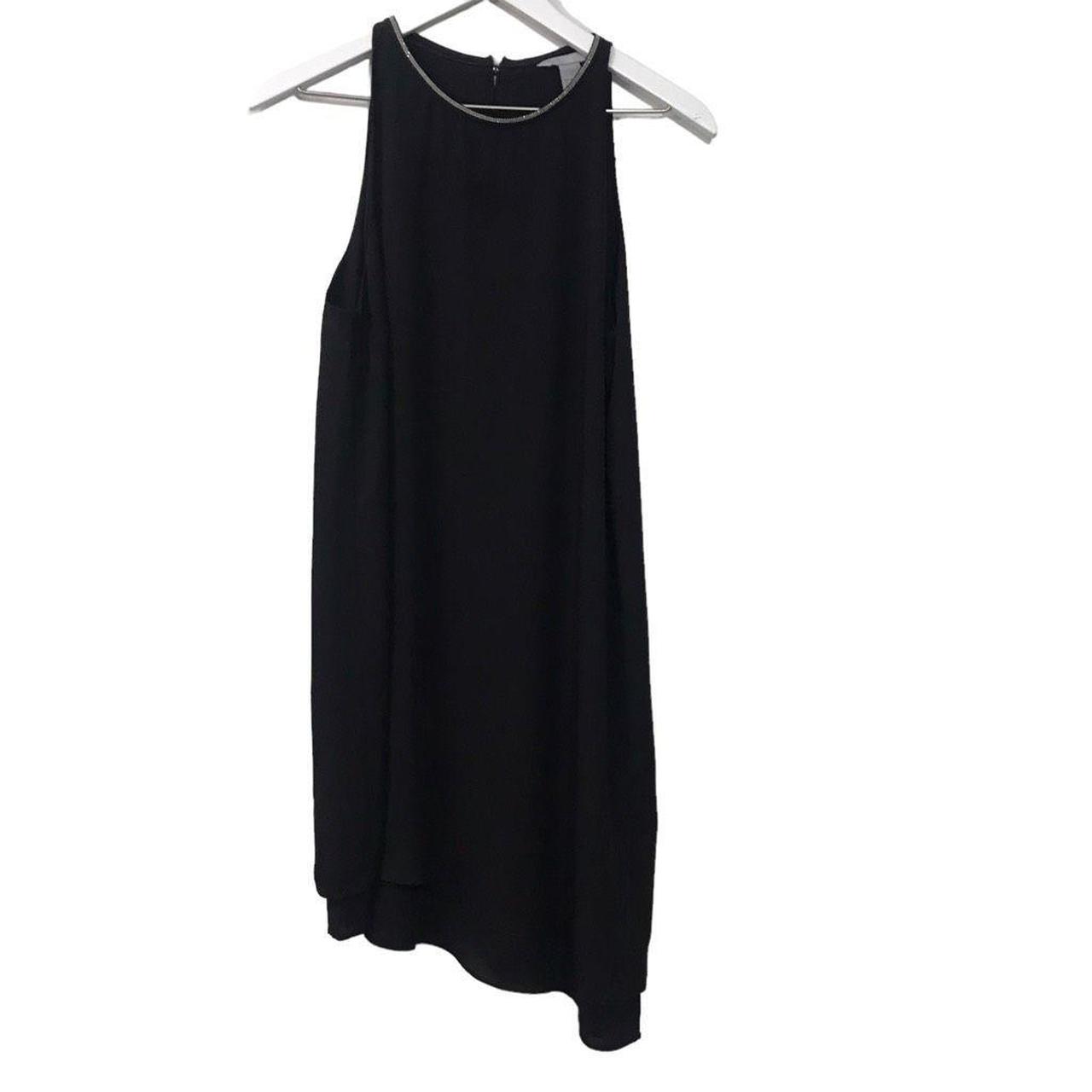 H and m black button outlet dress