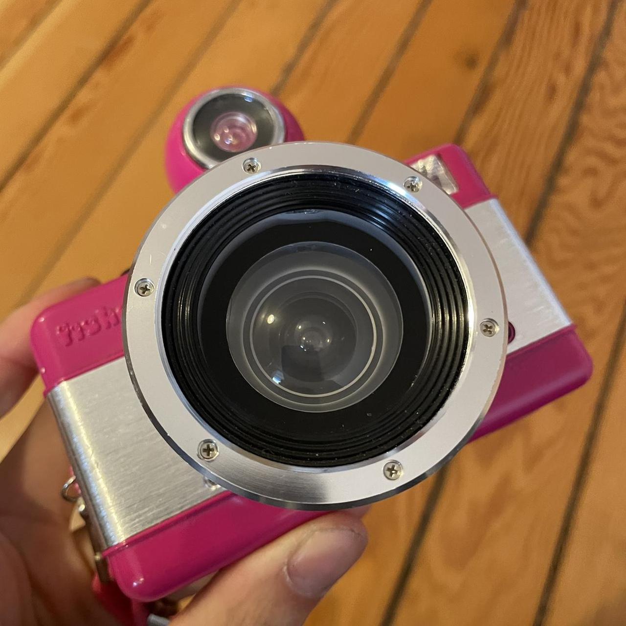 Pink Lomography fisheye 2 35mm film camera. Perfect... - Depop