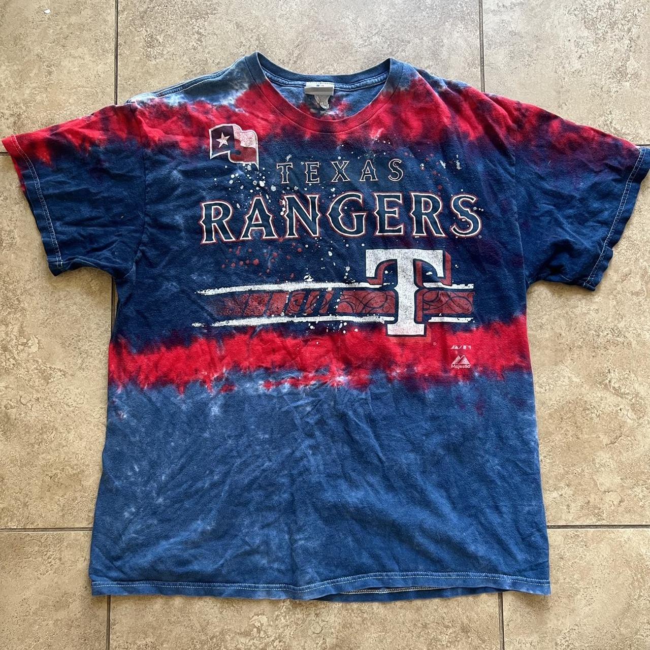 Insane Tie-Dye Texas Rangers Shirt All-Over print - Depop