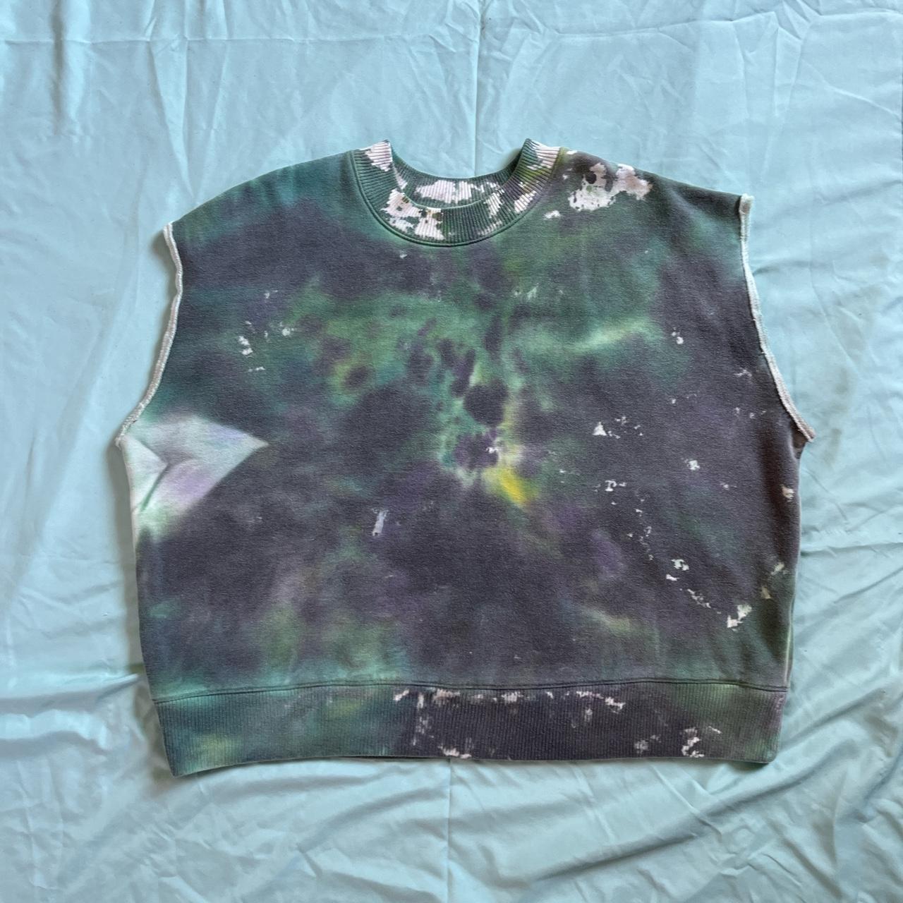 TIE DYE CUT OFF SWEATSHIRT, brand : Wild Fable (