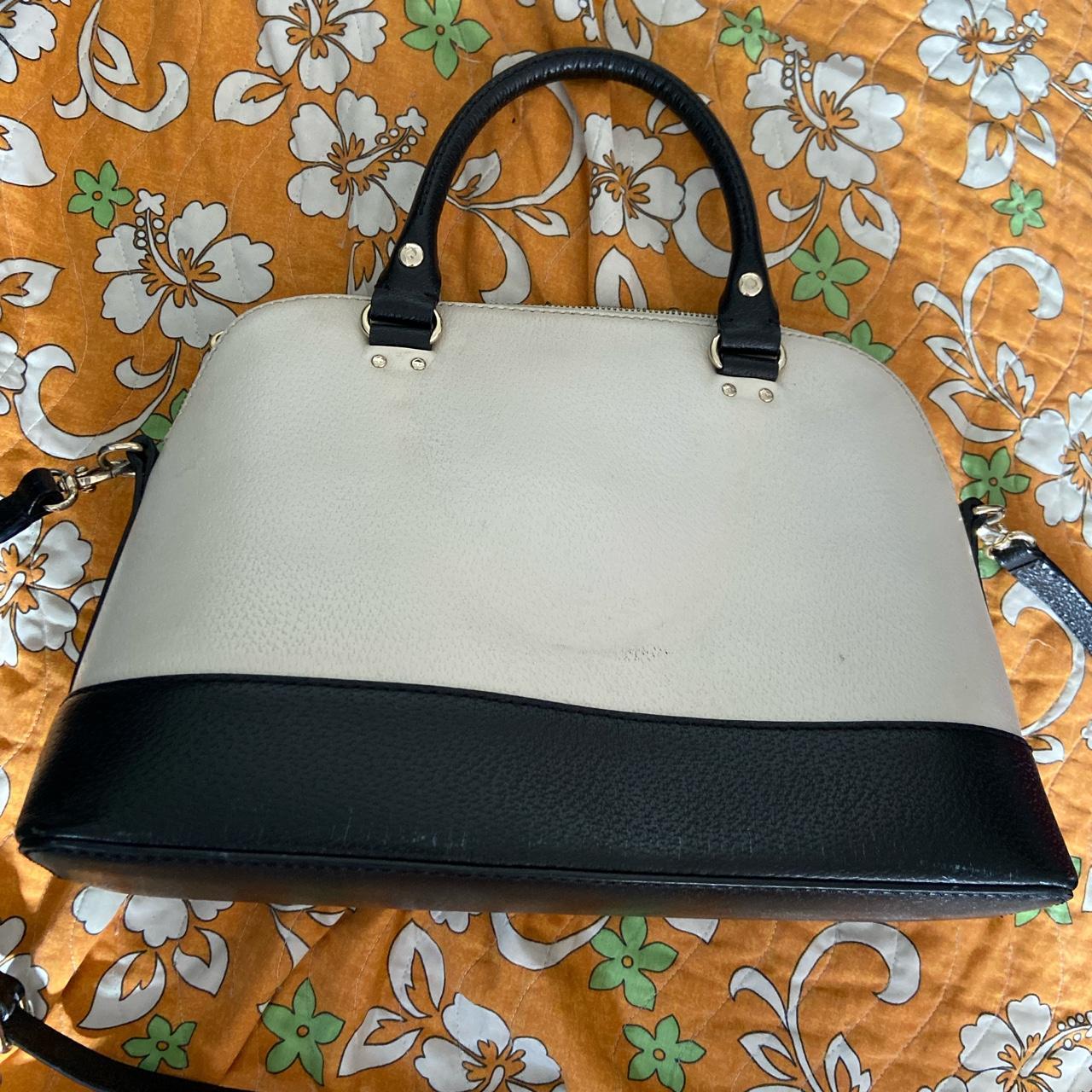 Kate Spade purse shoulder bag cream Black bow polka - Depop