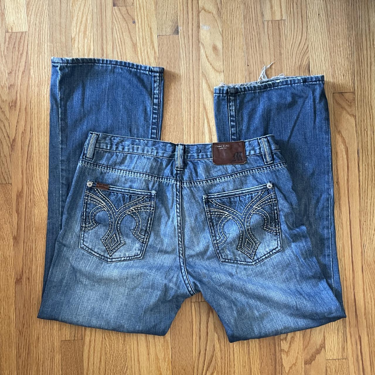 Ecko Unltd. Men's Bootcut Embroidered Jeans - Blu… - image 1