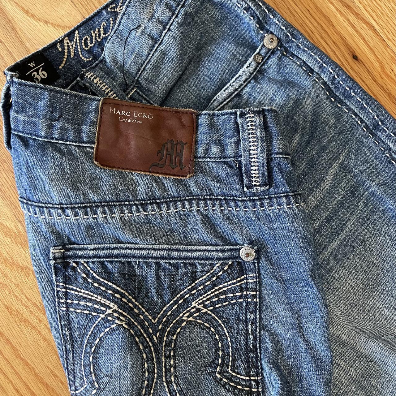 Ecko Unltd. Men's Bootcut Embroidered Jeans - Blu… - image 2