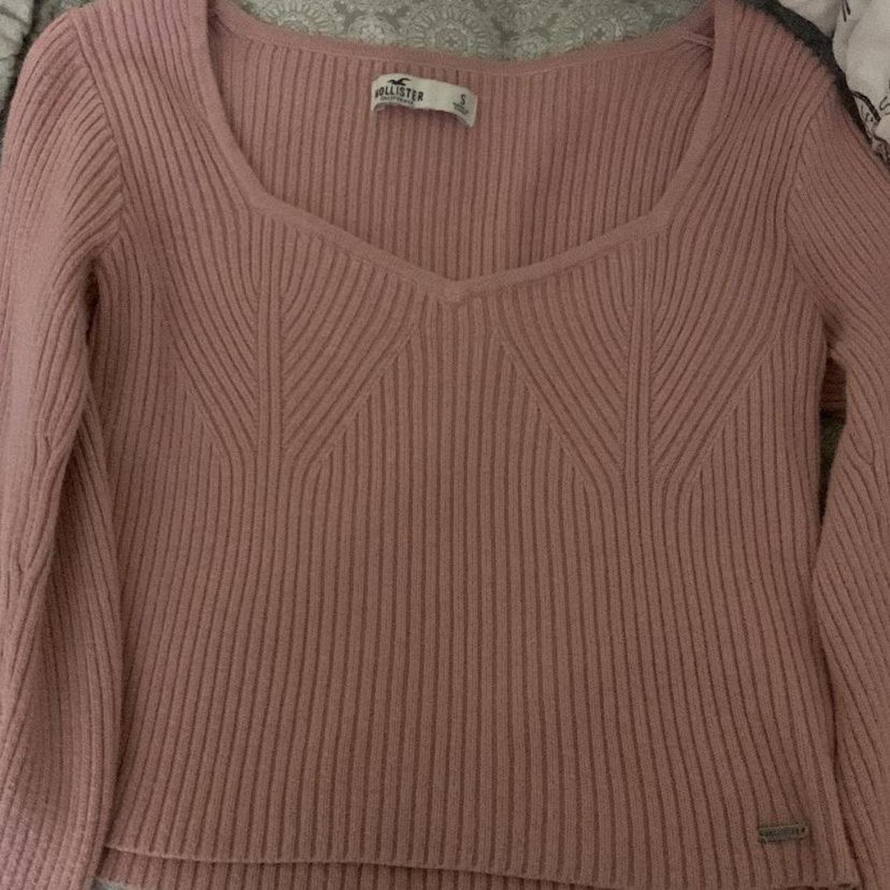 Hollister pink long-sleeve - Depop