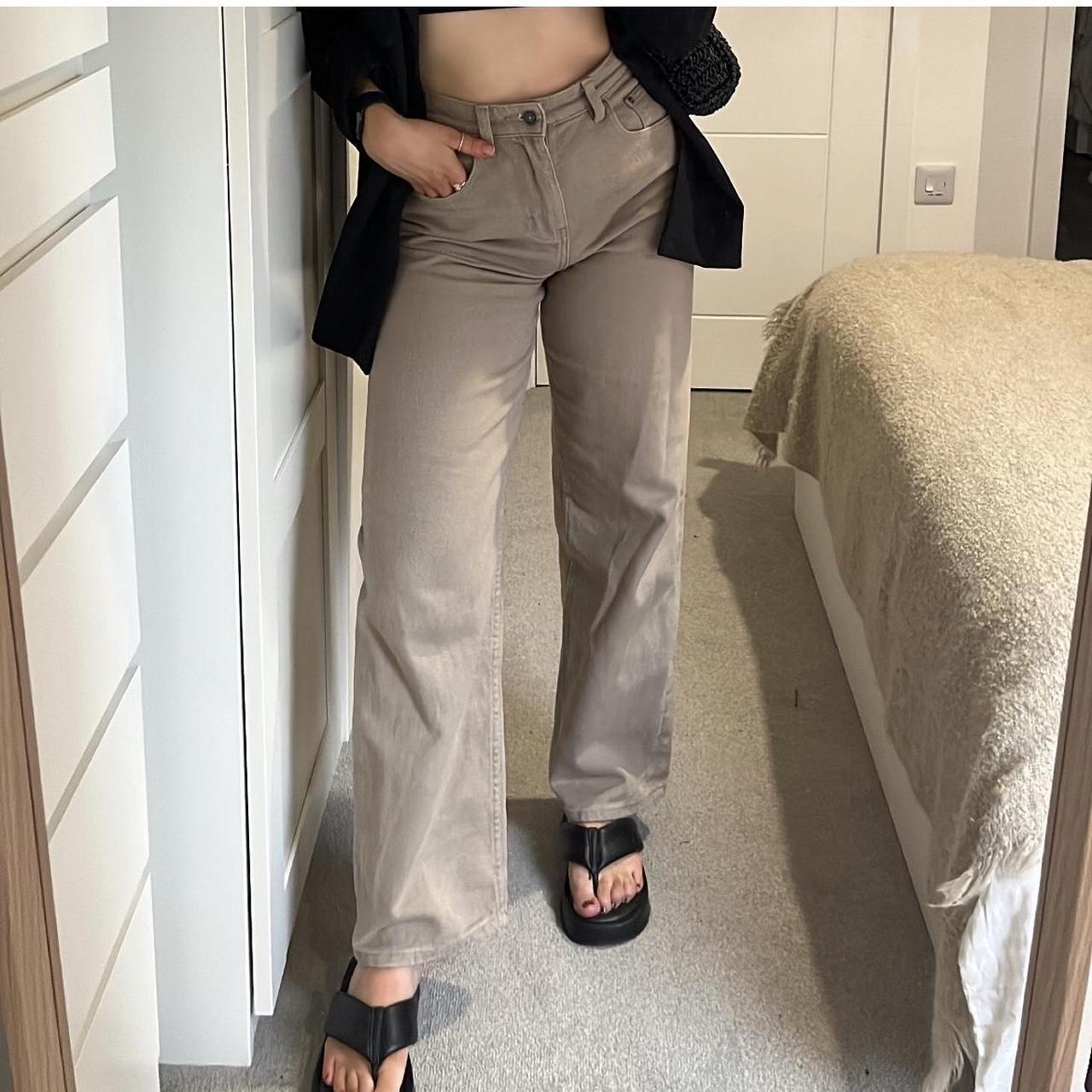 BROWN MOTEL WIDE LEG JEANS 🤎 ️UK womens size XS 31... Depop