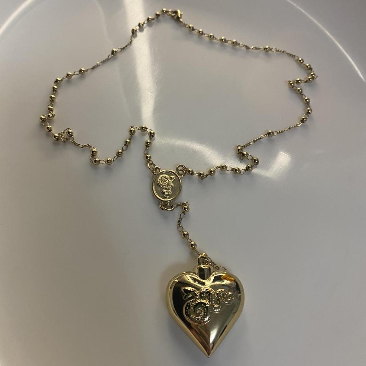 Amazon.com: Holy rose Saint Lana Del Rey LDR Style Stash Necklace Heart  Shaped With Snakes & Spoon stainless steel (gold) : Clothing, Shoes &  Jewelry