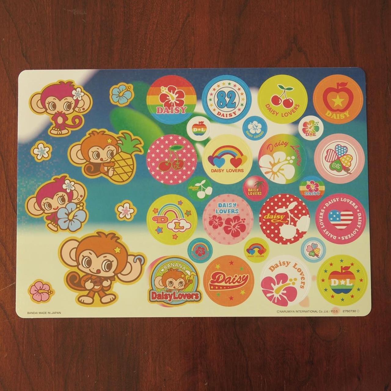 Daisy lovers sticker sheet Vintage Japanese... - Depop