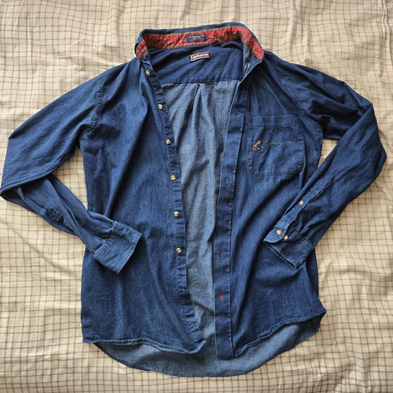 The American Shirt Hathaway Brand Men's Denim Style... - Depop