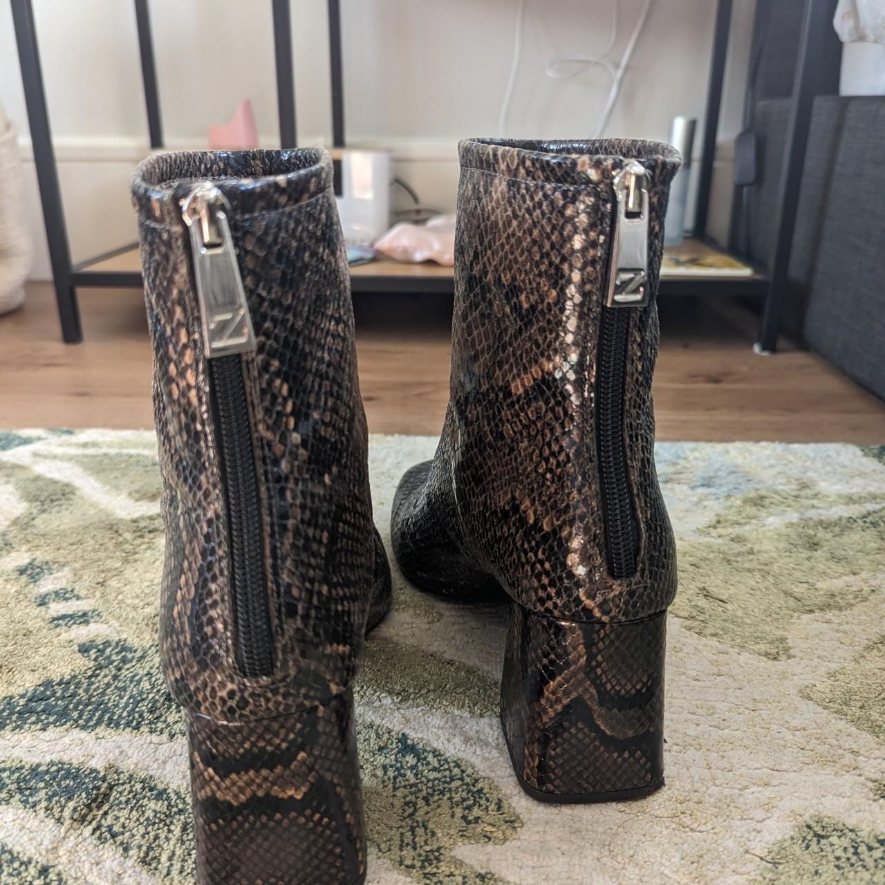 zara front zip boots